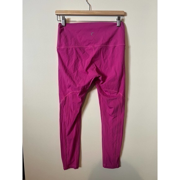 Zyia Hot Pink Calf Cutout Detail 7/8‎ Leggings size 12 - Picture 2 of 5